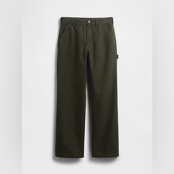 GAP Canvas '90s Loose Carpenter Pants 32x32 in Black Moss Green NWT! - Picture 6 of 11